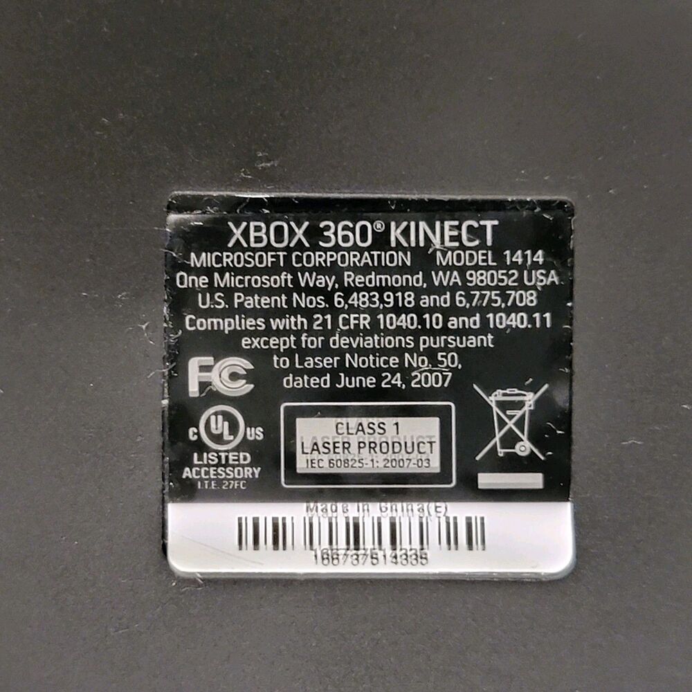 Microsoft Xbox 360 Kinect Motion Sensor Camera Bar Untested - Picture 6 of 6
